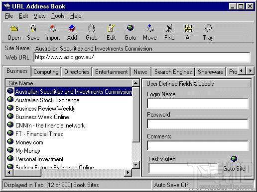 URL Address Book,URL Address Book下载,书签整理工具