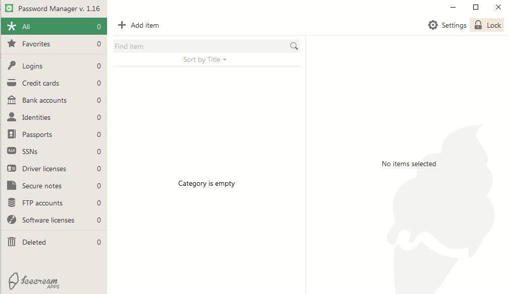 Icecream Password Manager下载,密码管理,信息管理